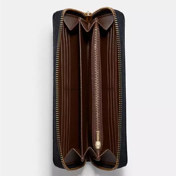 Coach X Jean Michel Basquiat Long Zip Around Wallet in Signature Canvas NWT - Picture 2 of 8